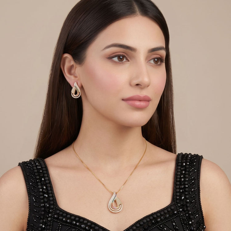 Sizzle & Swoop Pendant Set