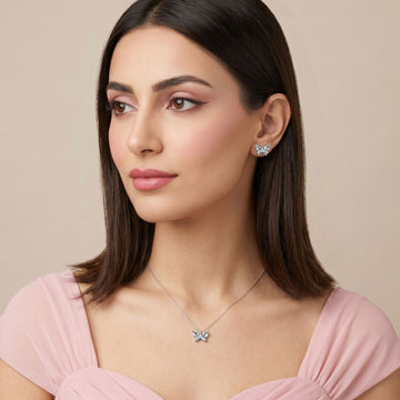 Sky High Butterfly Pendant Set