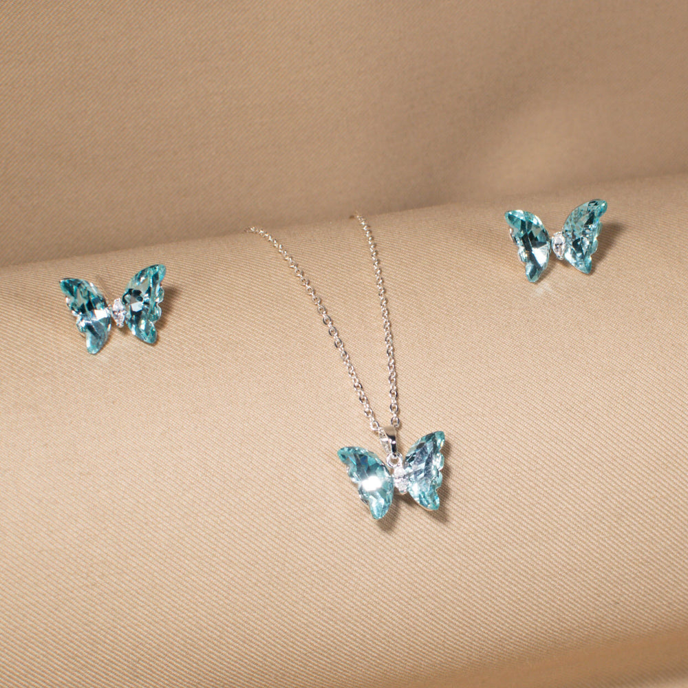 Sky High Butterfly Pendant Set