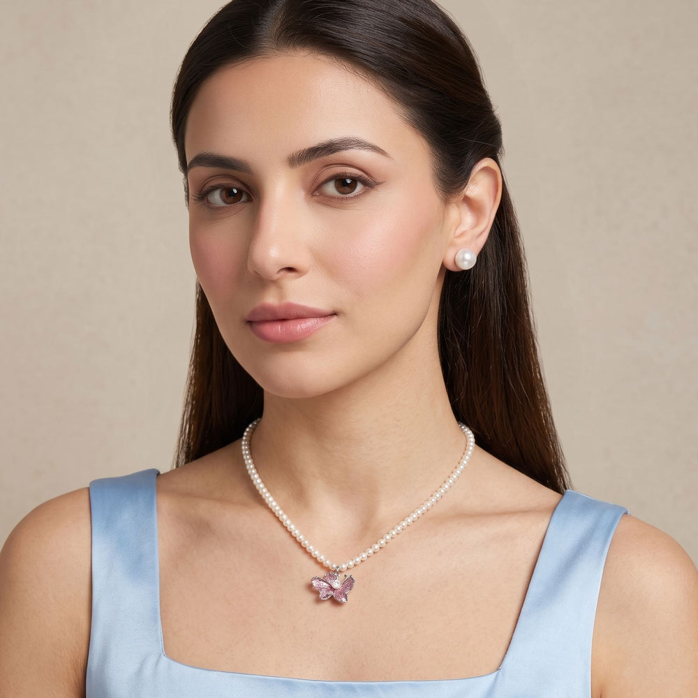 Soft Bloom Pearl Necklace Set