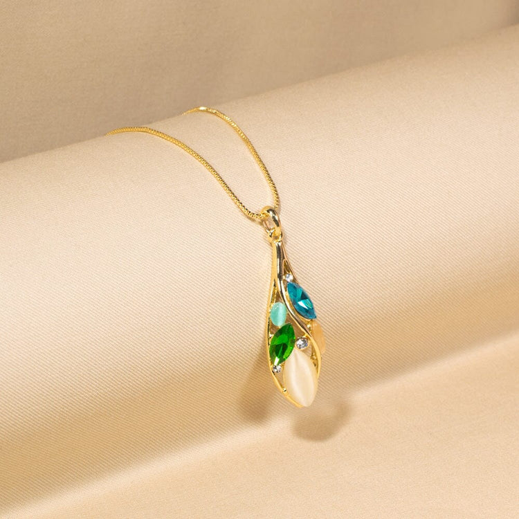 Sophia Pendant Set-Blue-Edgy Collection