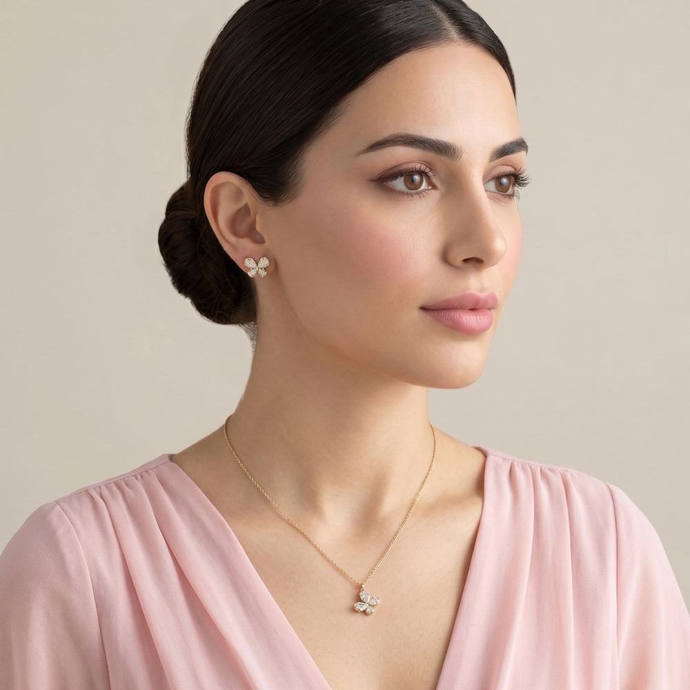 Soul Butterfly Pendant Set
