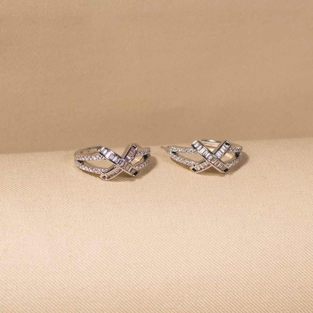 Sparkle Cross Studs