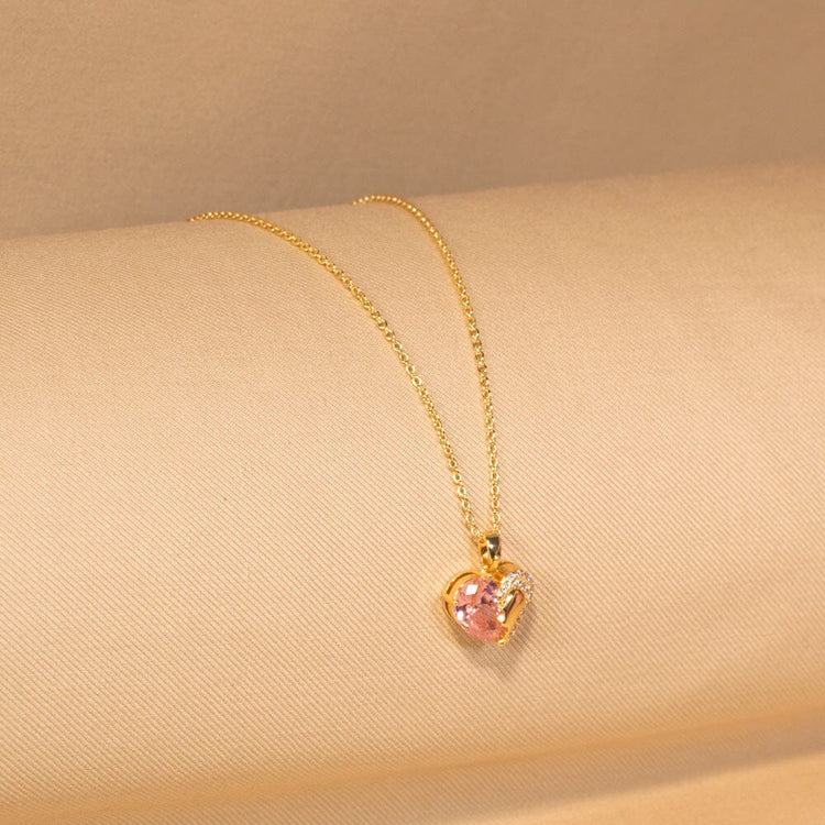 Sparkling Heart Pendant Set - Minima Collection
