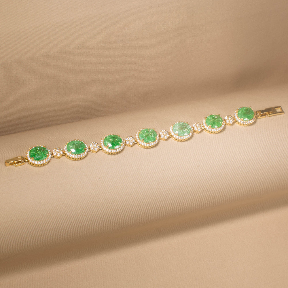 Spearmint Glitz Halo Bracelet