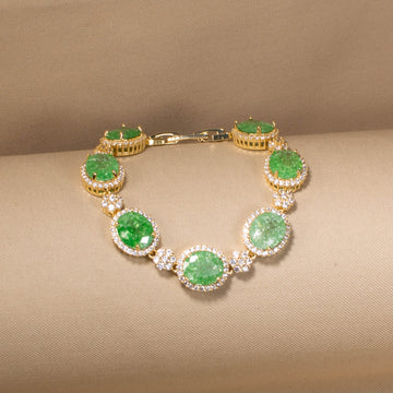 Spearmint Glitz Halo Bracelet