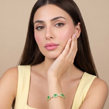 Spearmint Glitz Halo Bracelet