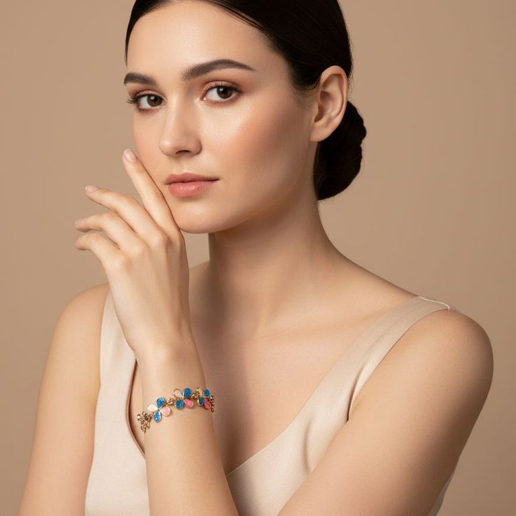 Springtime Cluster Bracelet