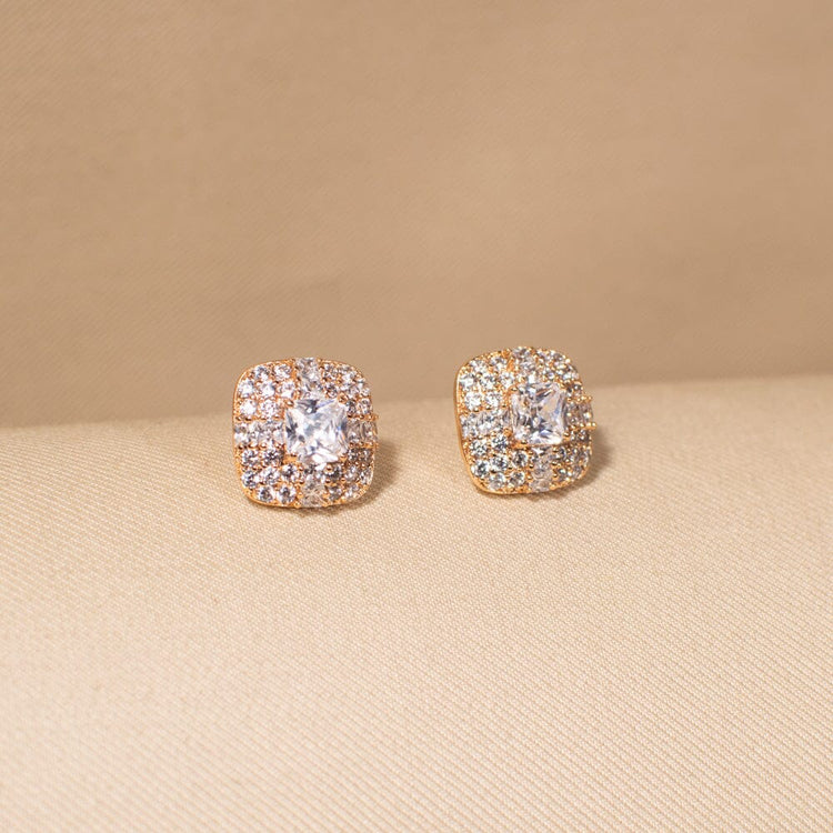 Square Cluster Studs