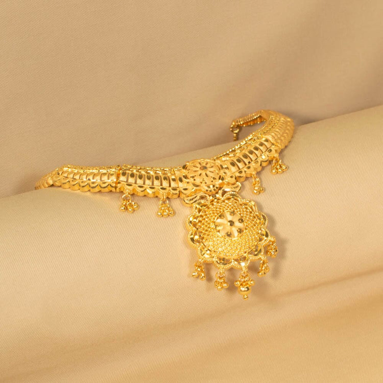 Sreeja Gold Replica Necklace Set - Alankar Collection