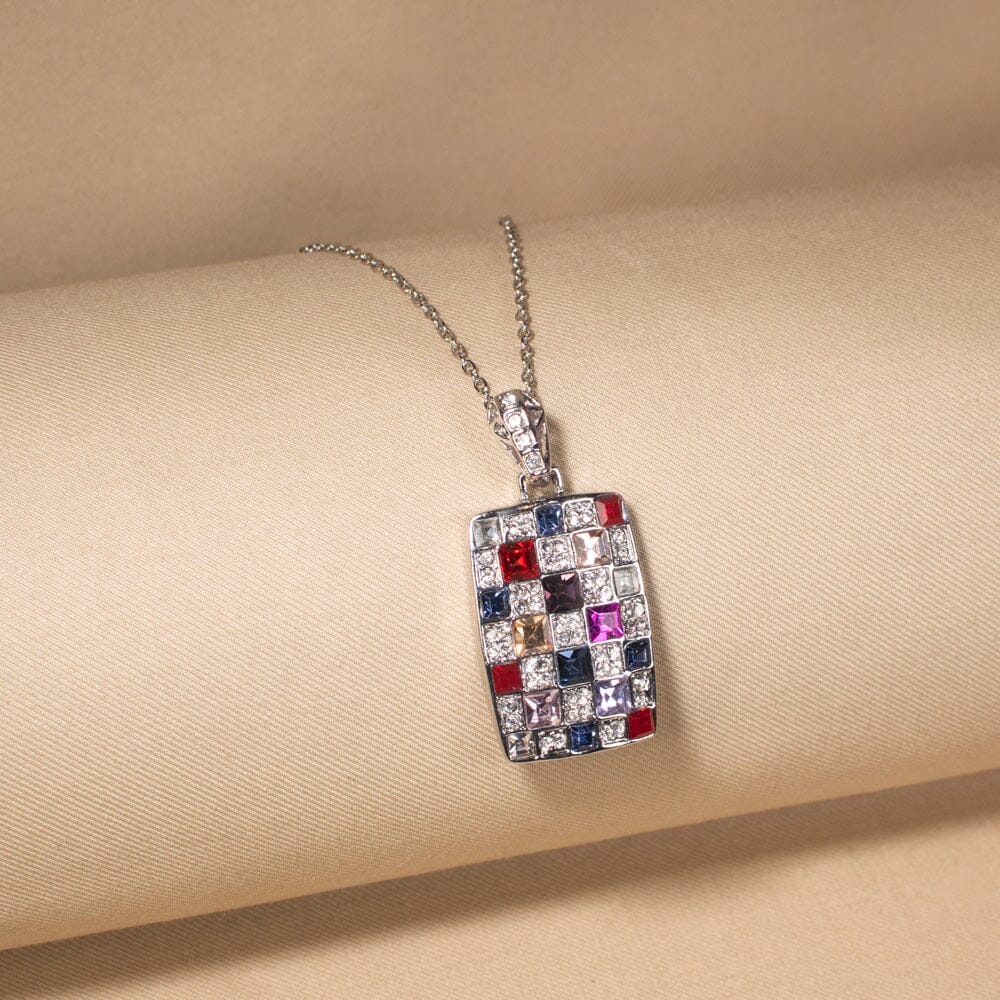 Stained Glass Mosaic Pendant Set Set