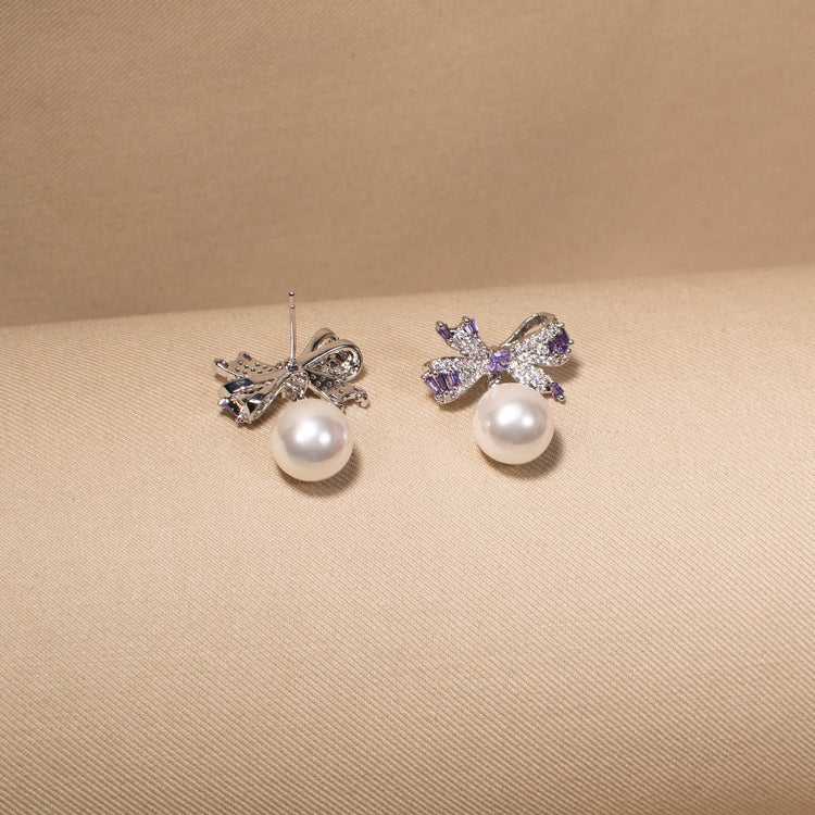 Stardust Bowknot Studs