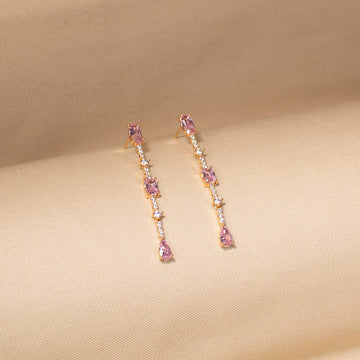 Starfall Danglers-Pink-Minima Collection
