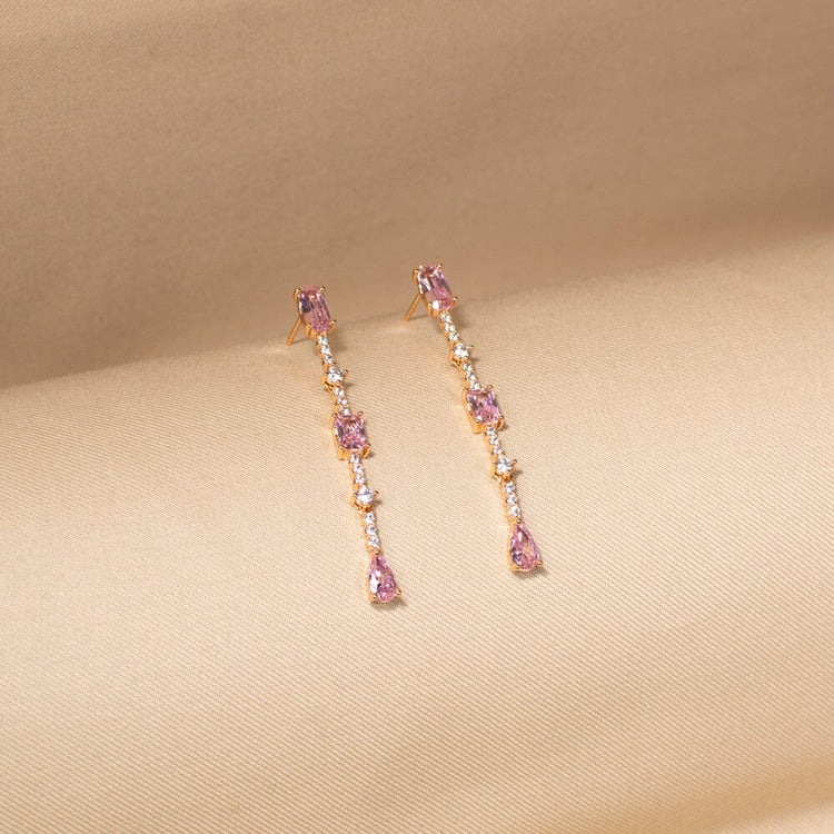 Starfall Danglers-Pink-Minima Collection