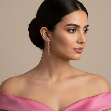 Starfall Danglers-Pink-Minima Collection