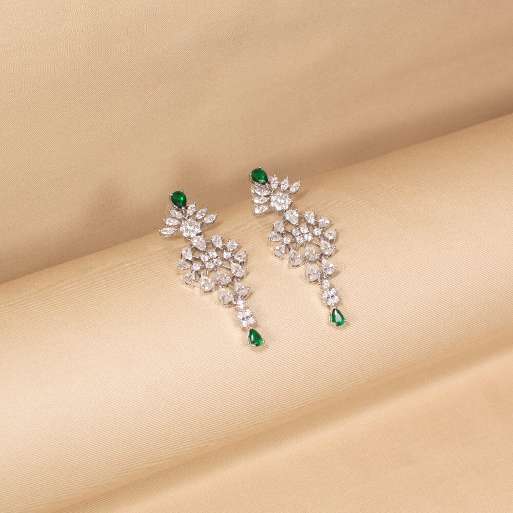 Starlace Necklace Set-Green-Glitterati Collection