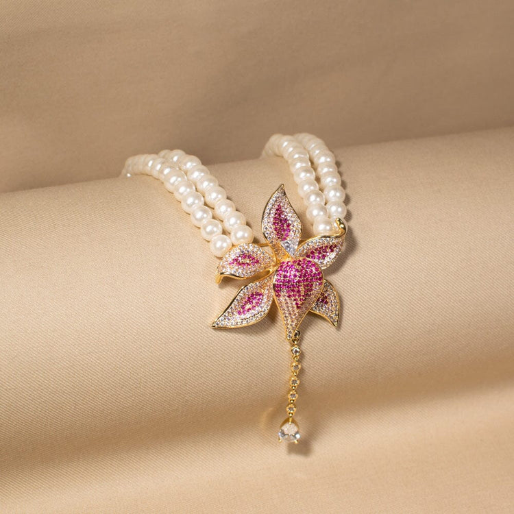 Starlight Lotus Pearl Luxe Necklace Set