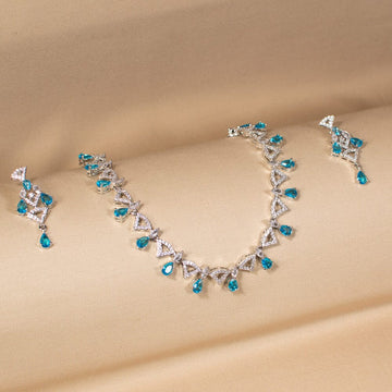 Starlight Radiance Necklace Set - Blue