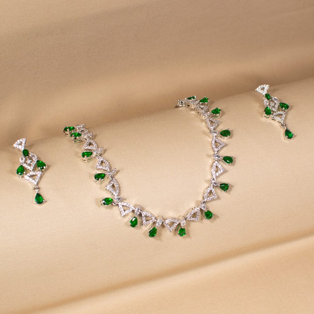 Starlight Radiance Necklace Set - Green