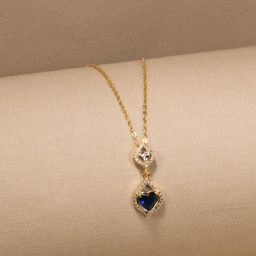Starlit Sapphire Pendant Set