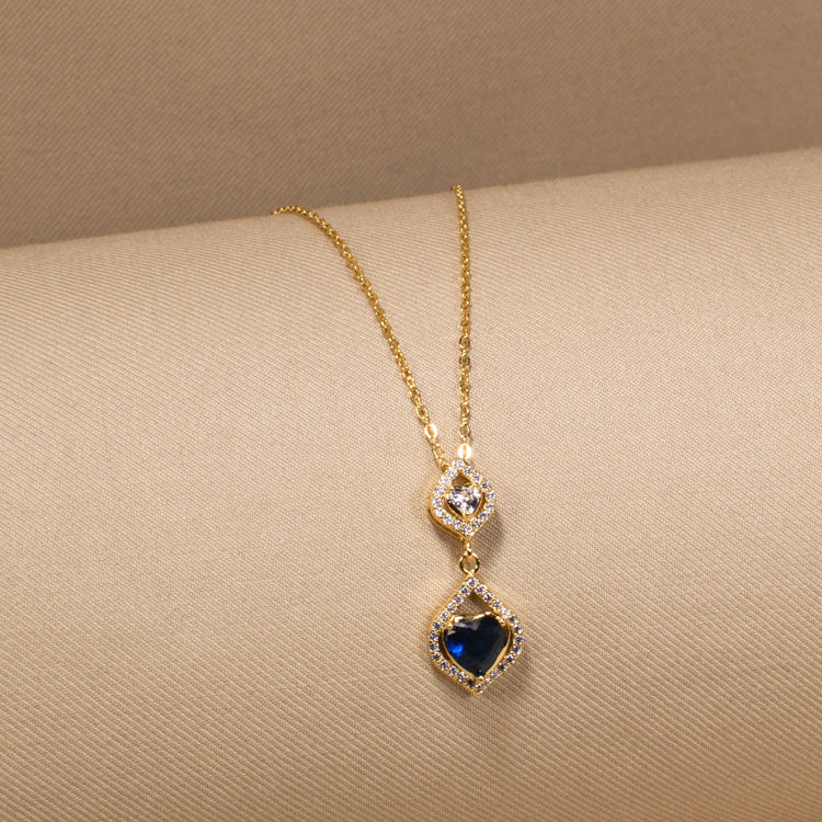 Starlit Sapphire Pendant Set