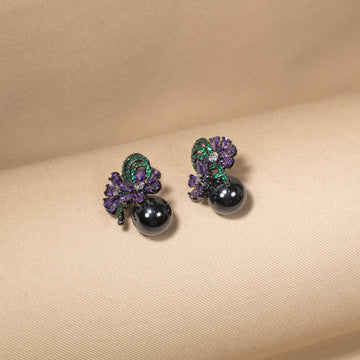 Starry Bloom Pearl Earrings