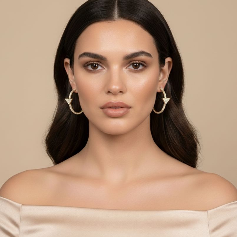 Statement Geo Hoops