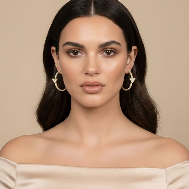 Statement Geo Hoops
