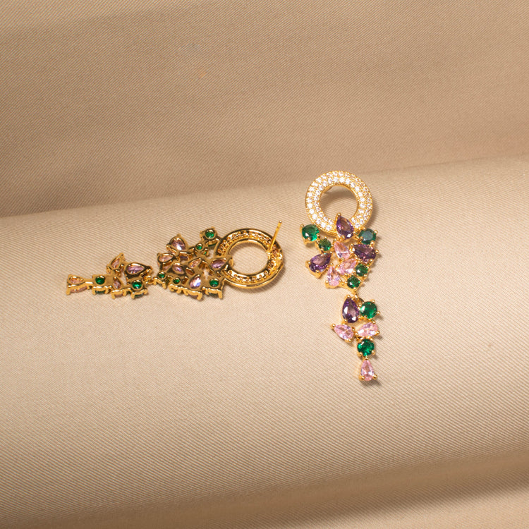 Stellar Circle Symphony Earrings