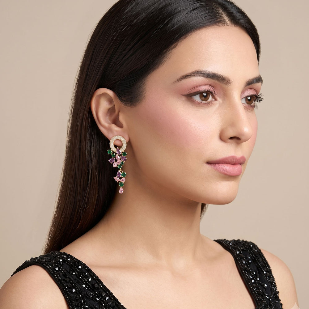 Stellar Circle Symphony Earrings
