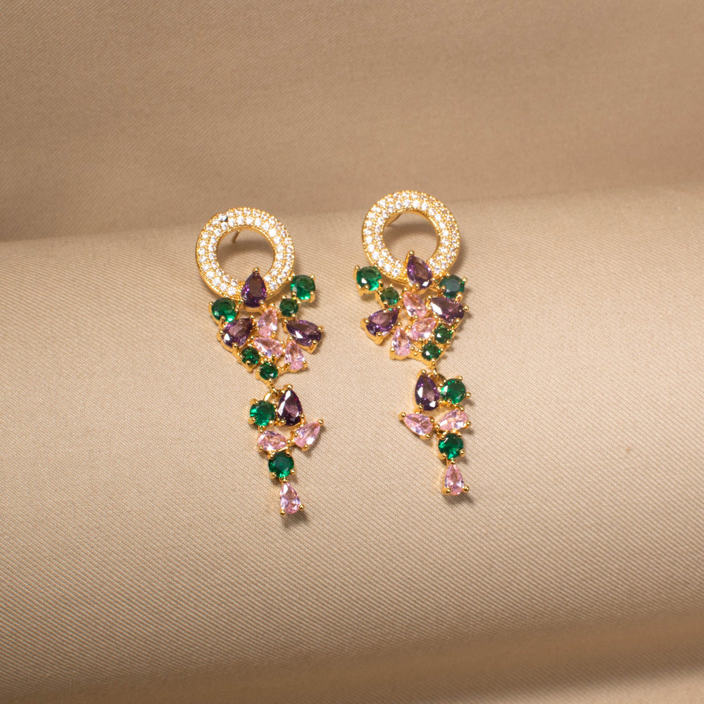 Stellar Circle Symphony Earrings