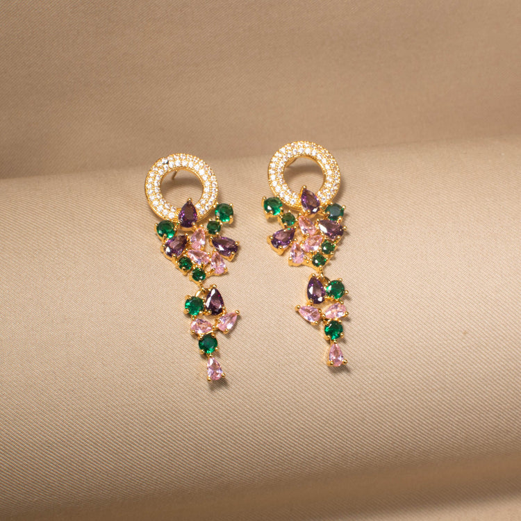 Stellar Circle Symphony Earrings