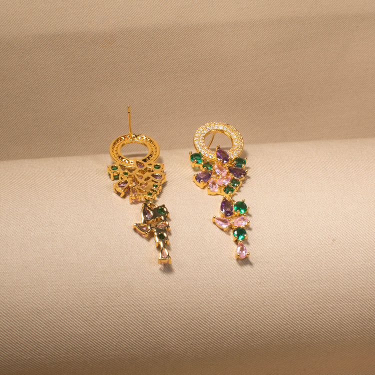 Stellar Circle Symphony Earrings