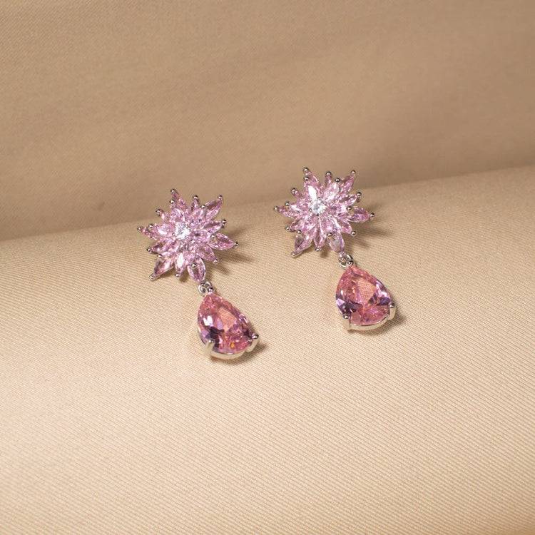 Stellar Dew Earrings - Pink