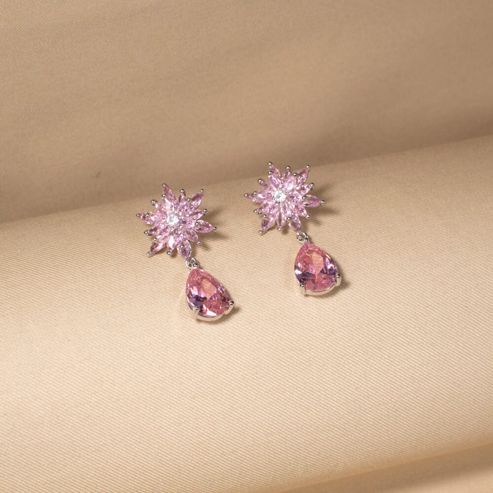 Stellar Dew Earrings - Pink