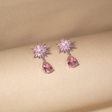 Stellar Dew Earrings - Pink