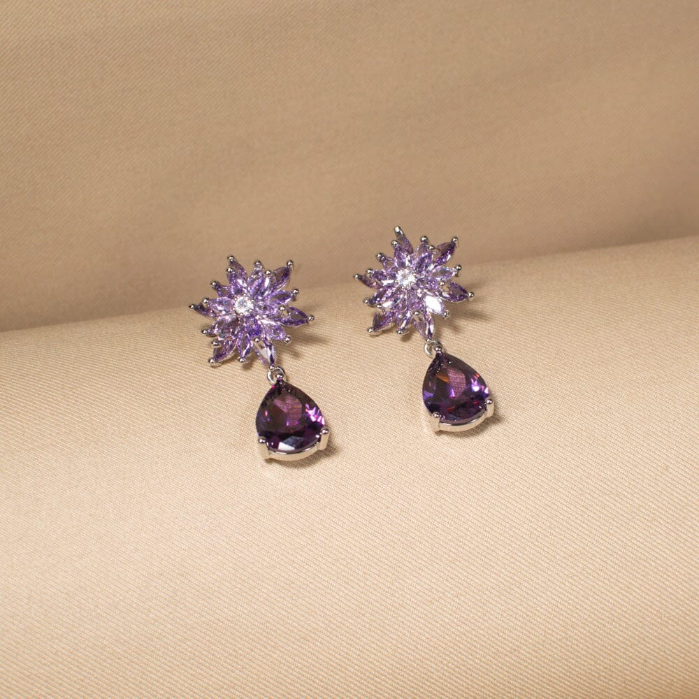 Stellar Dew Earrings - Purple