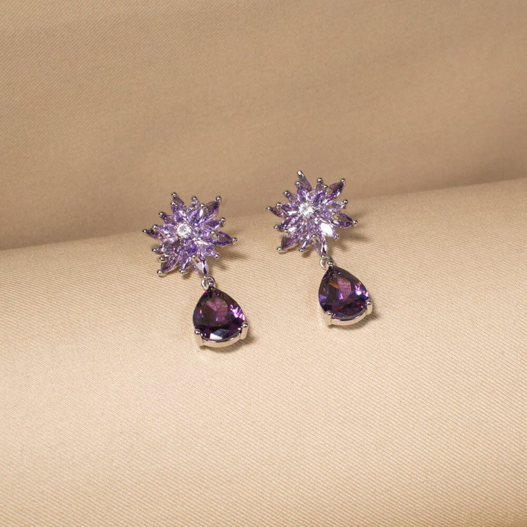 Stellar Dew Earrings - Purple