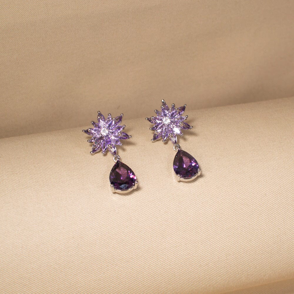 Stellar Dew Earrings - Purple