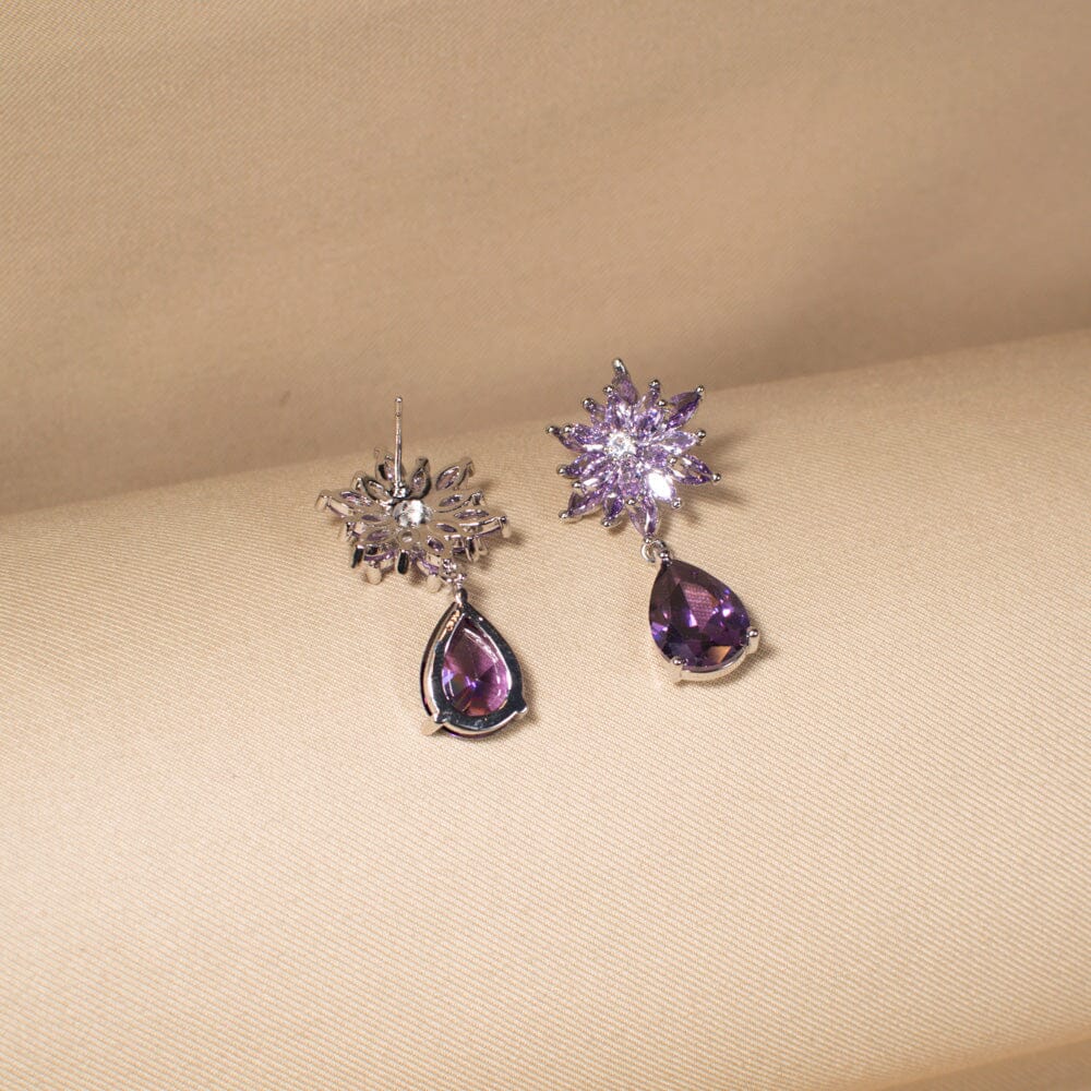 Stellar Dew Earrings - Purple