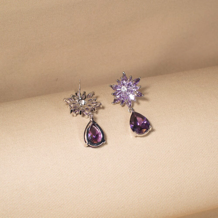 Stellar Dew Earrings - Purple