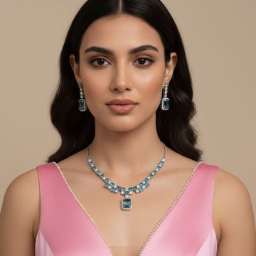 Stellar Necklace Set-Blue