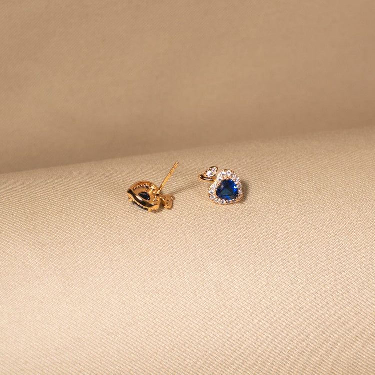 Stormy Heart Studs