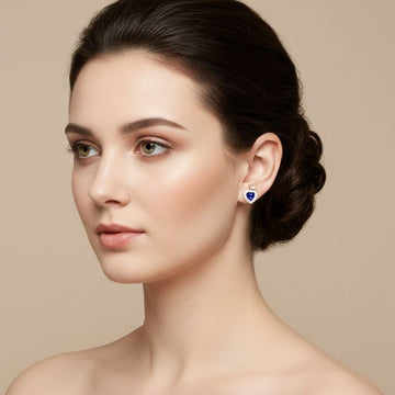 Stormy Heart Studs