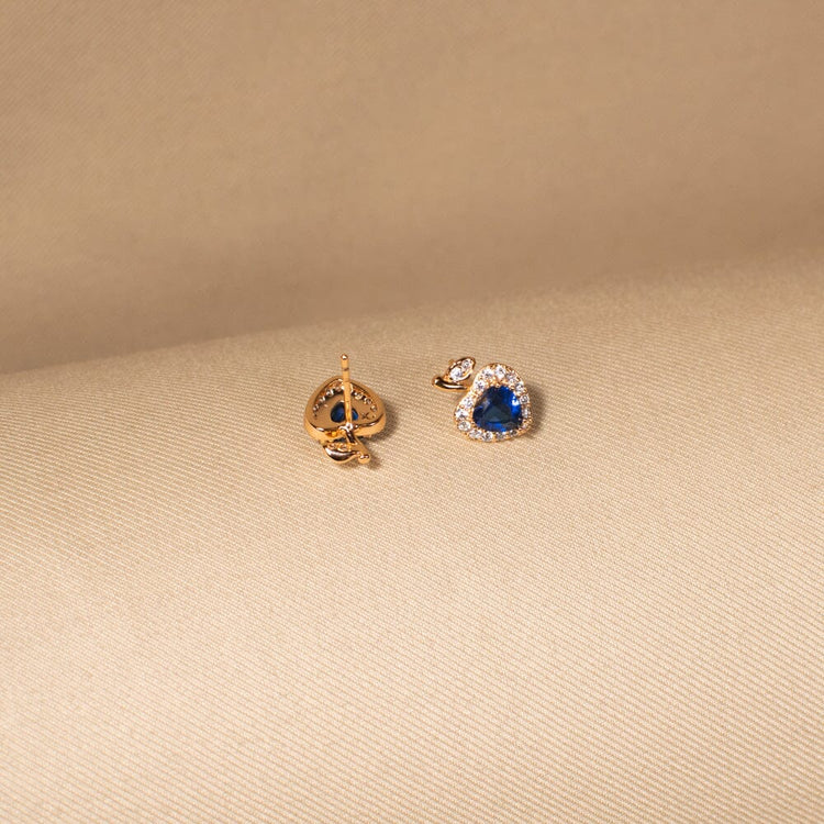 Stormy Heart Studs