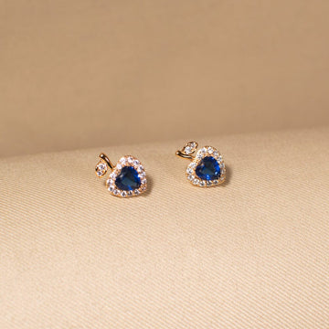 Stormy Heart Studs