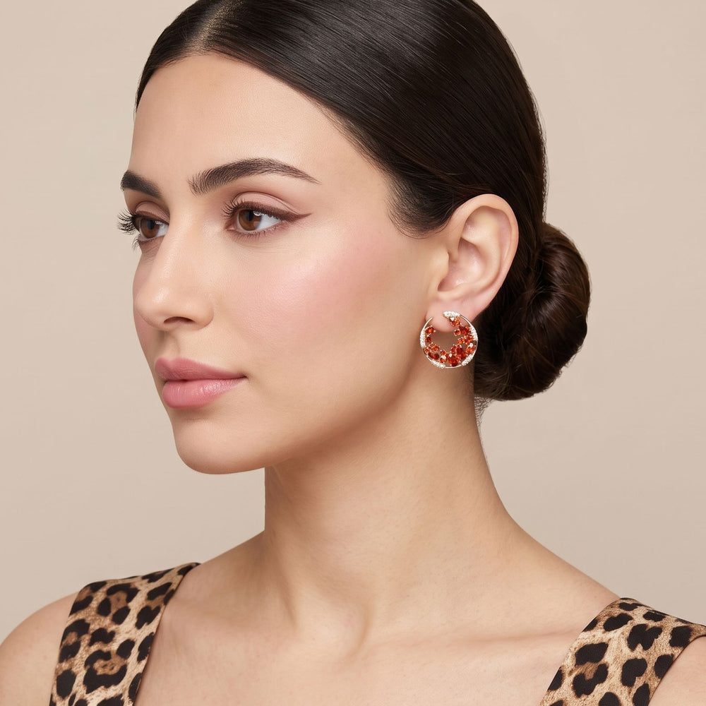 Sunfire Crescent Studs