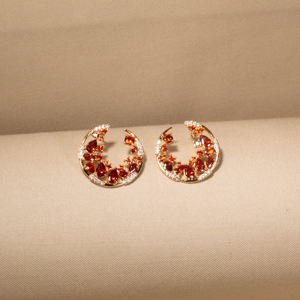Sunfire Crescent Studs
