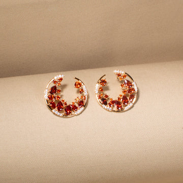 Sunfire Crescent Studs