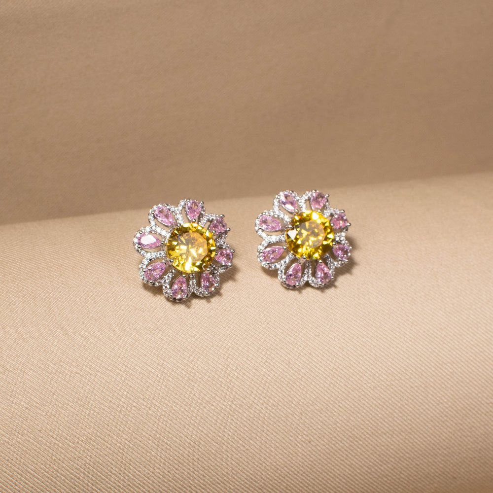 Sunkissed Dahlia Studs